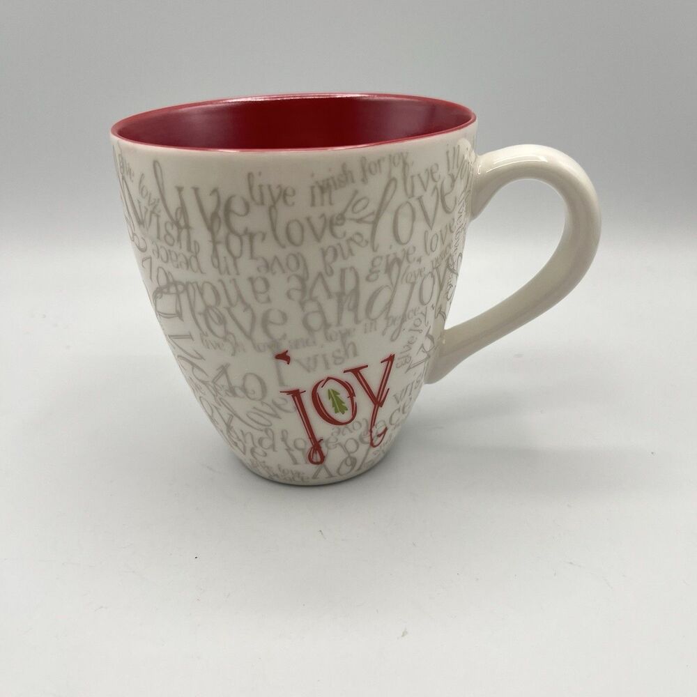 STARBUCKS JOY WISH & LOVE COFFEE CUP/MUG 120Z 2005